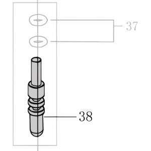 Запчасть AA17D-007A Шток CN55-46 CN70B-38 CN80B-44 CN90-42 N851F-68 CN100B-41 CN130-41 N851L-40 CN100-35 (вид 4)