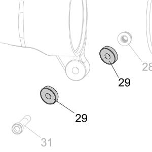 Запчасть AA40A-056A Шайба CN55-98 CN70B-86 CN80B-29 CN90-28 CN100B-74 CN130-29 N851L-24 CN100-85 (вид 3)
