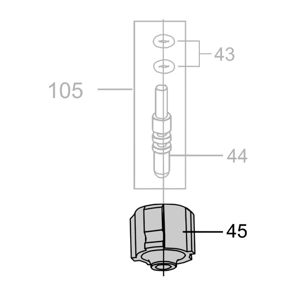Запчасть AA42A-041A Крышка клапана курка CN55-49 CN70B-39 CN80B-45 CN90-44 N851F-45 CN100B-42 CN130-44 N851L-42 N851H-53 CN100-37