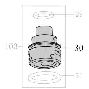 Запчасть AA42A-042A Корпус клапана CN55-48 CN70B-30 CN80B-36 CN90-35 N851F-37 CN100B-34 CN130-35 N851H-44 CN100-29 (вид 3)