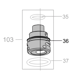 Запчасть AA42A-042A Корпус клапана CN55-48 CN70B-30 CN80B-36 CN90-35 N851F-37 CN100B-34 CN130-35 N851H-44 CN100-29 (вид 2)