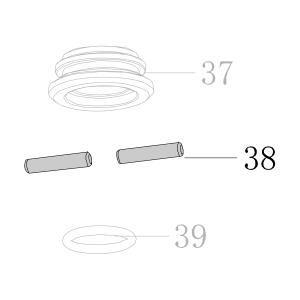 Запчасть AA42A-043A Штифт CN55-38 CN70B-40 CN80B-46 CN90-43 N851F-70 CN100B-89 CN130-43 N851L-34 N851H-45 CN100-38 (вид 5)
