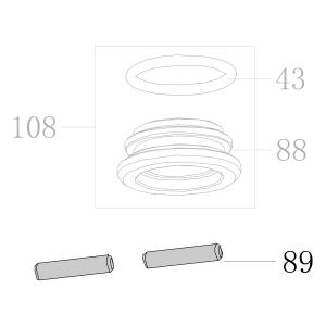 Запчасть AA42A-043A Штифт CN55-38 CN70B-40 CN80B-46 CN90-43 N851F-70 CN100B-89 CN130-43 N851L-34 N851H-45 CN100-38 (вид 4)