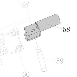 Запчасть AA57A-027A Толкатель CN90-57 CN100-65 CN100B-58
