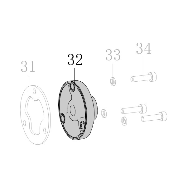 Запчасть AN03A-020A Задняя крышка N851H-32