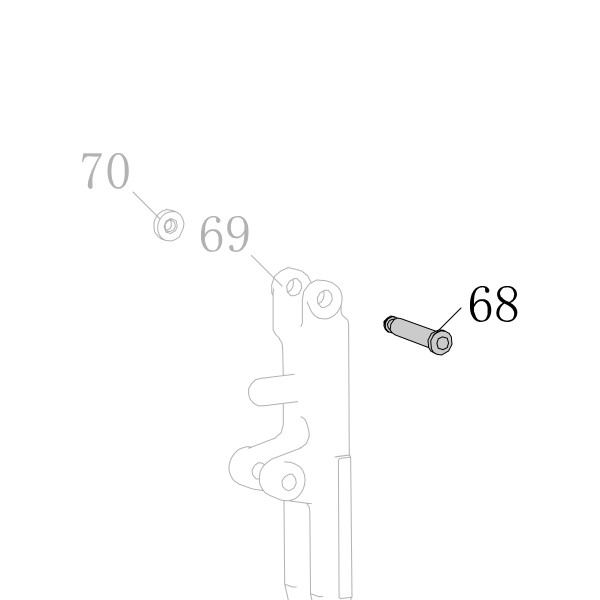 Запчасть AN03A-043A Штифт N851L-55 N851H-68