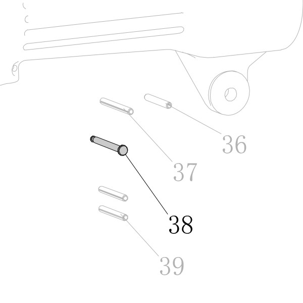 Запчасть AN03A-053A Штифт N851L-80 N851H-38