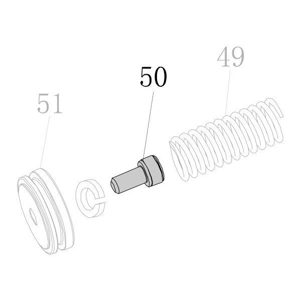 Запчасть B01-01-060160-02 Болт M6X16 CN130-57 CN100B-50 440KB-52