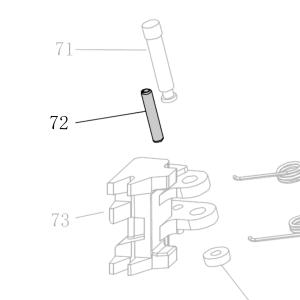 Запчасть B02-030160-02 Штифт ф3×16 CN55-69 CN70B-72 CN80B-56 CN100B-81 N851L-45 N851H-56 CN100-79 (вид 2)