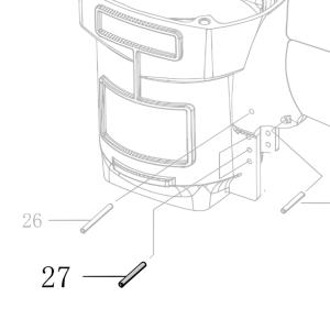 Запчасть B02-030240-02 Штифт ф3×24 CN70B-27 CN80B-34 CN90-30 CN90-32 CN100-24 N851H-39 (вид 1)