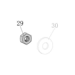Запчасть B07-01-050-00 Гайка M5 F50G-59 SC7C-I2-51 SC7E-I2-51 SC760C-I2-53 SC77XE-55 9240B-60 HB3515-36 HB3518-36 N851H-29 CN100-90 8016B-51 CN45R-81 ADCS22-70 ADCS19-69 (вид 2)