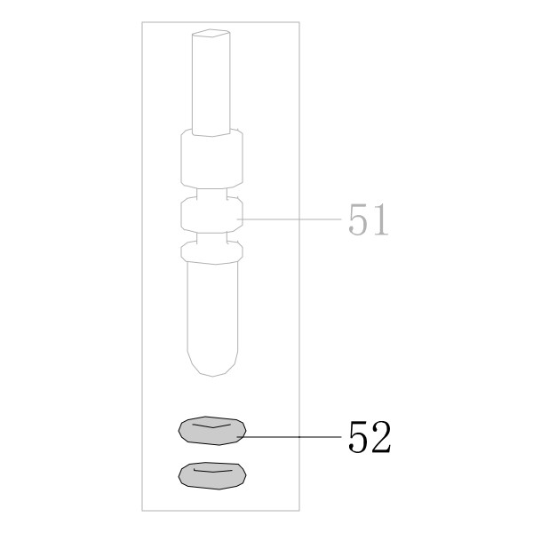 Запчасть B08-002500140 Кольцо уплотнительное 2.5X1.4 N851H-52