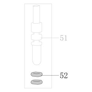 Запчасть B08-002500140 Кольцо уплотнительное 2.5X1.4 N851H-52