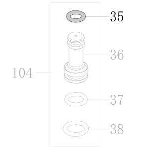 Запчасть B08-005800190-10 Кольцо уплотнительное 5.8X1.9 CN55-41 CN70B-32 CN80B-38 CN90-36 N851F-38 CN130-36 CN100B-35 N851L-35 N851H-46 CN100-30 (вид 4)