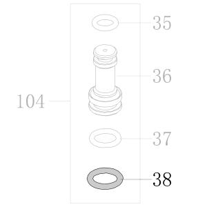 Запчасть B08-008800190 Кольцо уплотнительное 8.8X1.9 CN55-44 CN70B-35 CN80B-41 CN90-39 N851F-41 CN100B-38 CN130-39 N851L-38 N851H-49 CN100-33 CN45R-69 (вид 4)