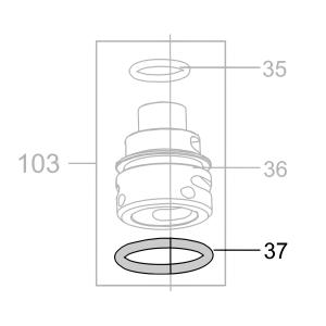 Запчасть B08-019600240 Кольцо уплотнительное 19.6X2.4 CN55-40 CN70B-31 CN80B-37 CN90-34 N851F-36 CN100B-33 CN130-34 N851L-32 N851H-43 CN100-28 (вид 2)