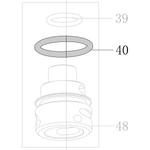 Запчасть B08-019600240 Кольцо уплотнительное 19.6X2.4 CN55-40 CN70B-31 CN80B-37 CN90-34 N851F-36 CN100B-33 CN130-34 N851L-32 N851H-43 CN100-28 (вид 5)