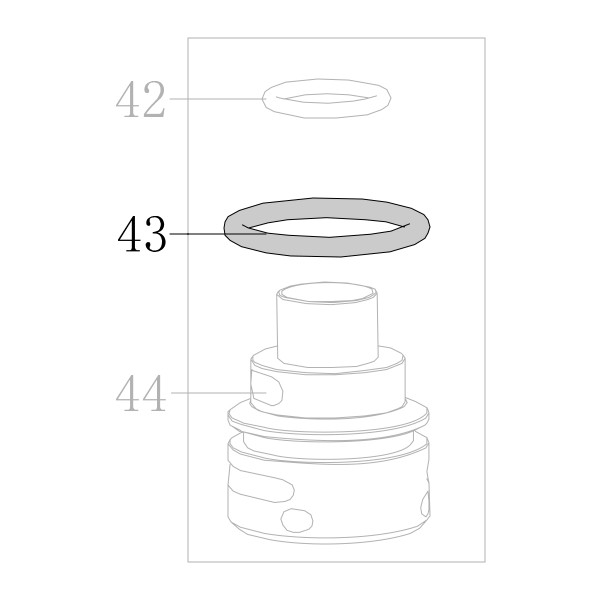 Запчасть B08-019600240 Кольцо уплотнительное 19.6X2.4 CN55-40 CN70B-31 CN80B-37 CN90-34 N851F-36 CN100B-33 CN130-34 N851L-32 N851H-43 CN100-28