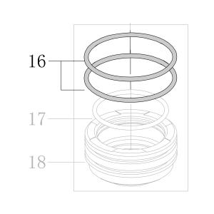Запчасть B08-052070262 Кольцо уплотнительное 52.07X2.62 CN55-16 N851H-16 N851F-17 (вид 1)