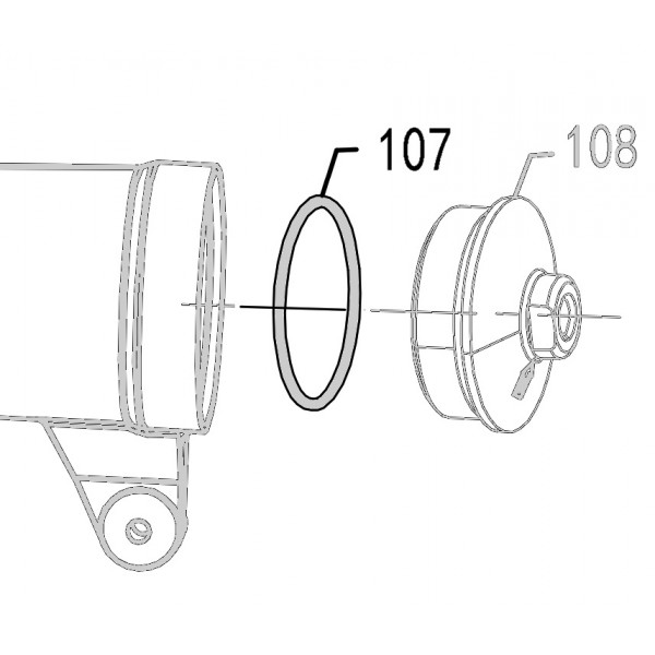 Запчасть 511750 O-RING 68X3.2 Кольцо уплотнительное CN90B-107