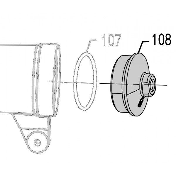 Запчасть 311030 END CAP Задняя крышка CN90B-108