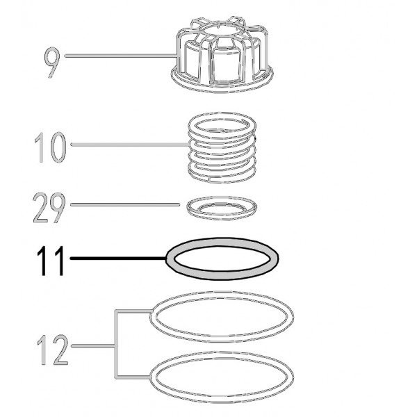 Запчасть 510 570 O-RING 41.2X3.55 Кольцо уплотнительное CN55R-10 CN57R-11 CN70R-8 CN80R-11 CN90R-11 CN90B-11