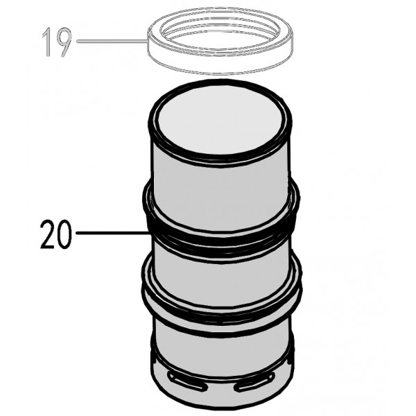 Запчасть 311010 CYLINDER Цилиндр CN90B-20