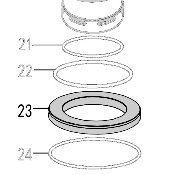 Запчасть 422060 CYLINDER RING Кольцо цилиндра CN90B-23