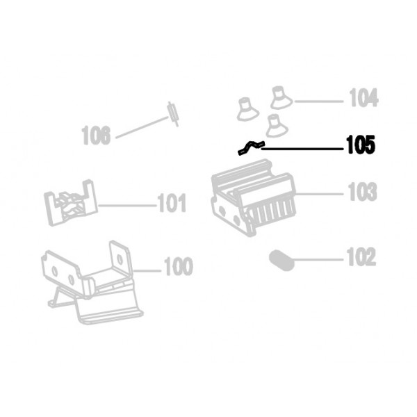 Запчасть 322 180 SPRING HOLDER (A) Фиксатор пружины А CRN45A-105