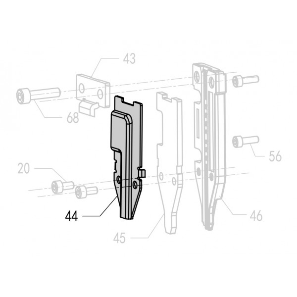 Запчасть 326020 SAFETY GUIDE COVER Крышка предохранителя F50R-44