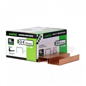 Скоба упаковочная для картона 35/18 (B-18) 16Ga, медная, упак. 1600 шт. (вид 1)