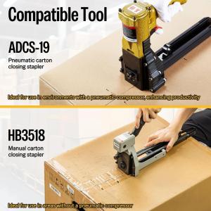 Скоба упаковочная для картона 35/18 (B-18) 16Ga, медная, упак. 1600 шт. (вид 5)