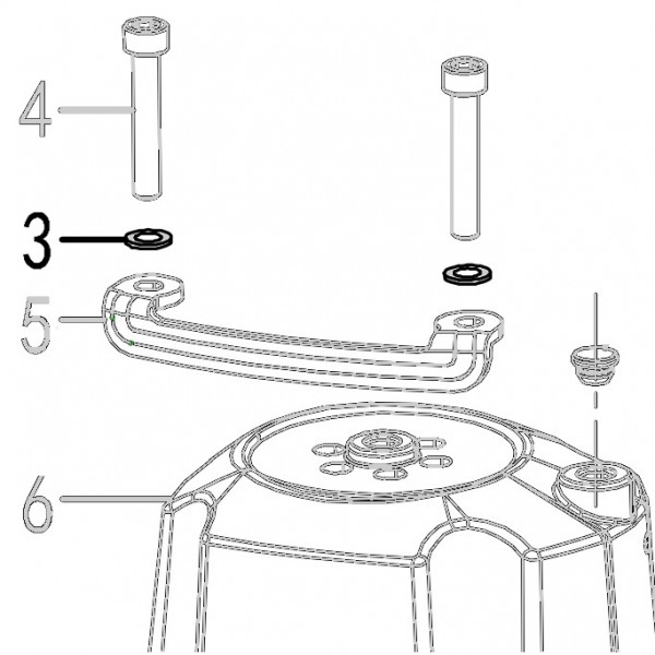 Запчасть 630 070 SPRING WASHER 6 Шайба гровер CN55R-4 CN57R-2 CN70R-92 CN80R-3 CN90R-3 CN90B-3 CN100R-93