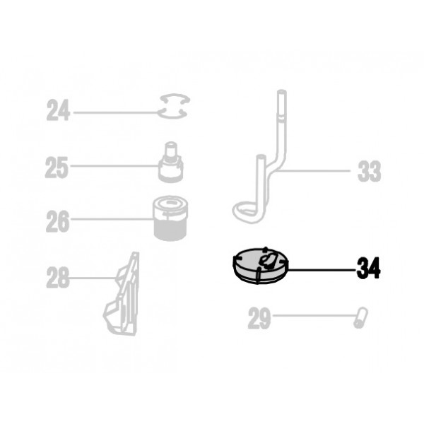 Запчасть 410300 NOSE CAP Насадка носа NT65R-34