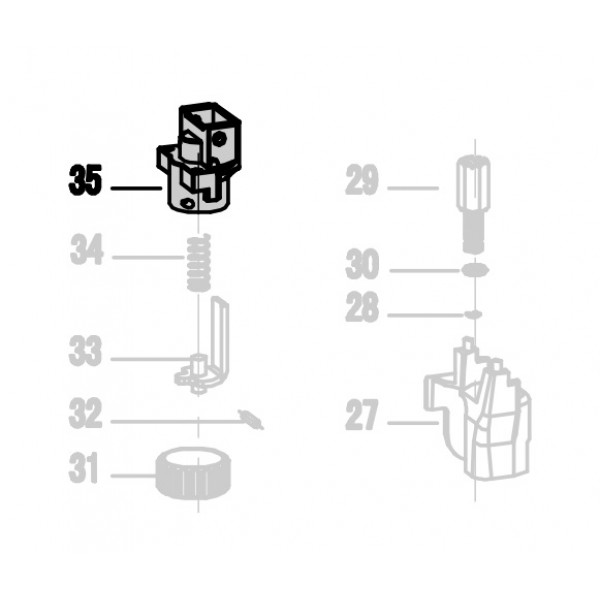 Запчасть 421 070 SAFETY UPPER GUIDE Направляющая предохранителя CRN45A-35