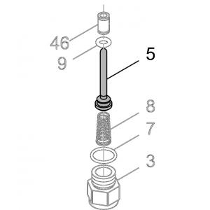 47-407105 Запчасть #5-47-4072 Шток клапана