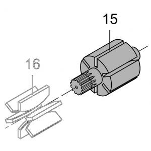 47-407115 Запчасть #15-47-4072 Ротор двигателя гайковерта 1"