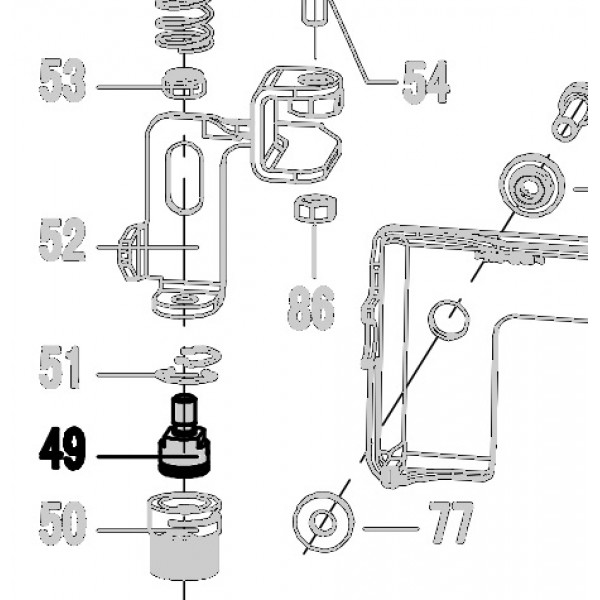 Запчасть 321040 BOLT Болт N5023R-49 NT65R-25