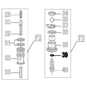 Запчасть 510060 O-RING 3X1.8 Кольцо уплотнительное N5023R-39 N5024R-39