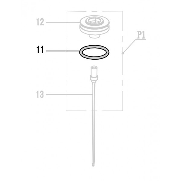 Запчасть 510490 O-RING 34.5X3.55 Кольцо уплотнительное NT65R-11