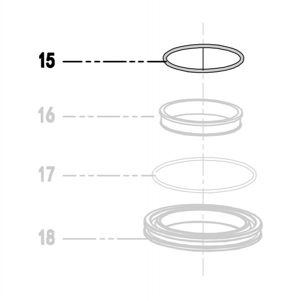 Запчасть 511620 O-RING 44X2.45 Кольцо уплотнительное N5023R-27 N5024R-25 9040R-15