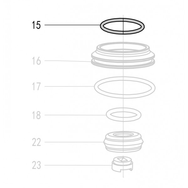 Запчасть 512050 O-RING 31X2.15 Кольцо уплотнительное F50R-15