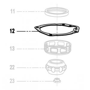 Запчасть 520450 GASKET Прокладка крышки 9040R-12