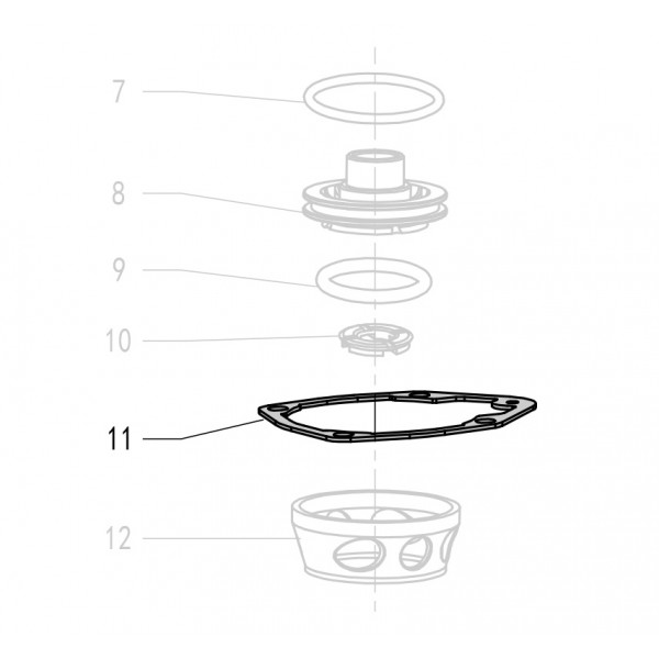 Запчасть 520470 GASKET Прокладка крышки F50R-11