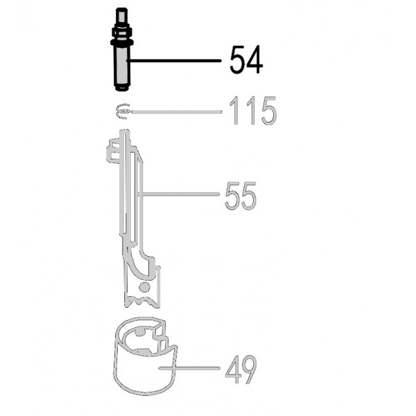 Запчасть 324890 ADJUST PIN Штифт регулятора CN90B-54