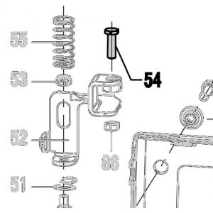 Запчасть 610760 BOLT M5X16 Болт N5023R-54 N5024R-75 (вид 1)