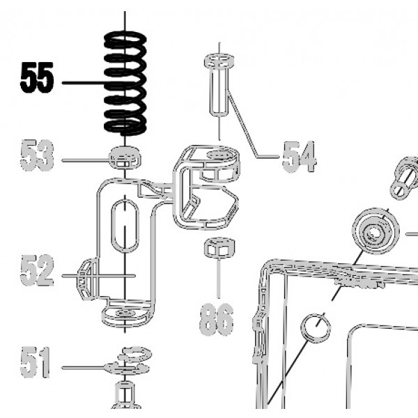 Запчасть 621420 SAFETY SPRING Пружина N5023R-55