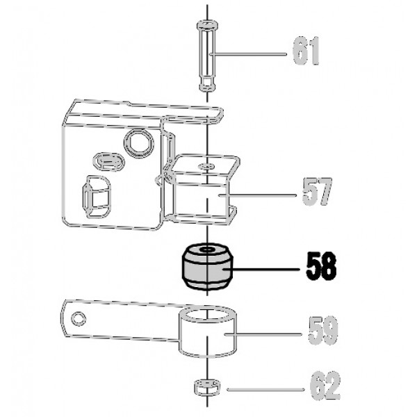 Запчасть 421920 ROLL SPRING BUSHING Втулка N5023R-58 N5024R-62