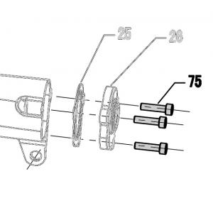 Запчасть 610090 BOLT M5X18 Болт N5023R-75 N5024R-91 (вид 1)