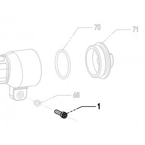 Запчасть 610680 BOLT M5X16 Болт 9040R-1 (вид 2)